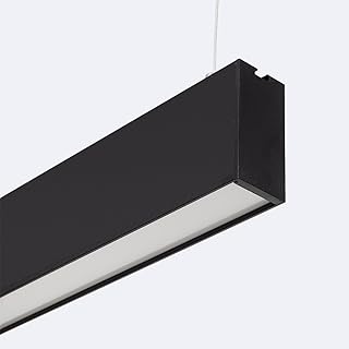 LEDKIA LIGHTING Barra Lineal LED 120cm 36W CCT Crocker No Flicker (3000K - 4000K - 5000K) Negro Seleccionable (Cálido-Neutro-Frío)