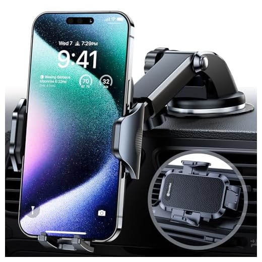 DesertWest [2023 Flagship] Car Phone Holder Mount,Universal Cell Phone Holder Car Dashboard Windshield Air Vent Compatible with iPhone 14 Pro Max 13 12 11 X, Galaxy S23 S22 All Phones