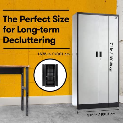 Fedmax 7434503791791 Heavy Duty Metal Garage Storage Cabinet thumb #1