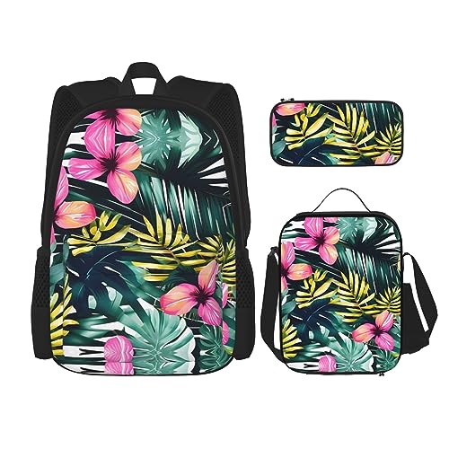 Sac à dos avec sac à déjeuner isotherme et trousse imprimé à pois