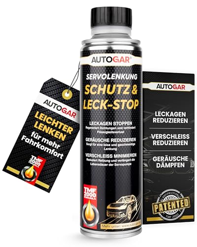 AUTOGAR Servolenkung Schutz & Leck-Stop 250 ml I Additiv gegen Ölverlust & Lenkgeräusche I Dichtet Leckagen schützt die Servopumpe & sorgt für sanftes Lenkverhalten