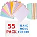 55 Pk Mini Notebooks Journals Blank Books For Kids Students Assorted Vibrant Colors 24 Pages (4.25 x 5.5 Inches)