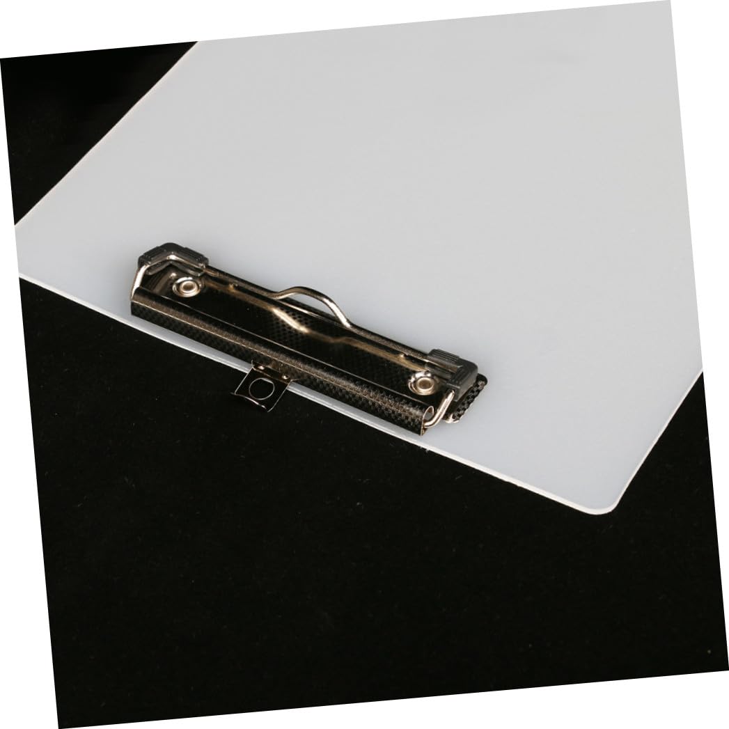 Portapapeles A4 de Plástico Blanco, Lote 10, Escritura | Carpeta Transparente, Forma Ergonómica, Material Escolar y Papeleria, Oficina y Papeleria, Decoracion Colegio