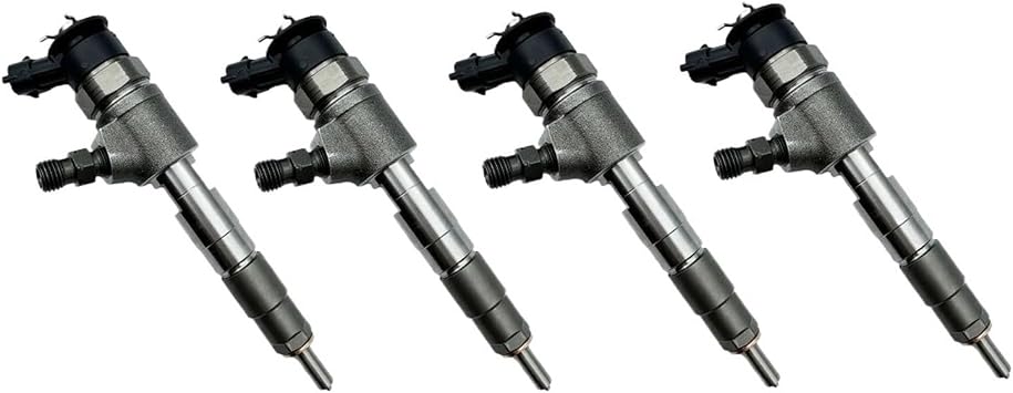 4PCS 0445110340 0445110739 Common Rail Diesel Fuel Injectors Compatible With Peugeot Citroen Fiat 1.6 HDi TDCi Engine 09864352030445110739