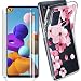 Produktbild HYMY Hülle für Samsung Galaxy A21S + 2 x Schutzfolie Glass - Transparent Schutzhülle TPU Handytasche Tasche Durchsichtig Klar Silikon Case für Samsung Galaxy A21S (6.1")-WM113