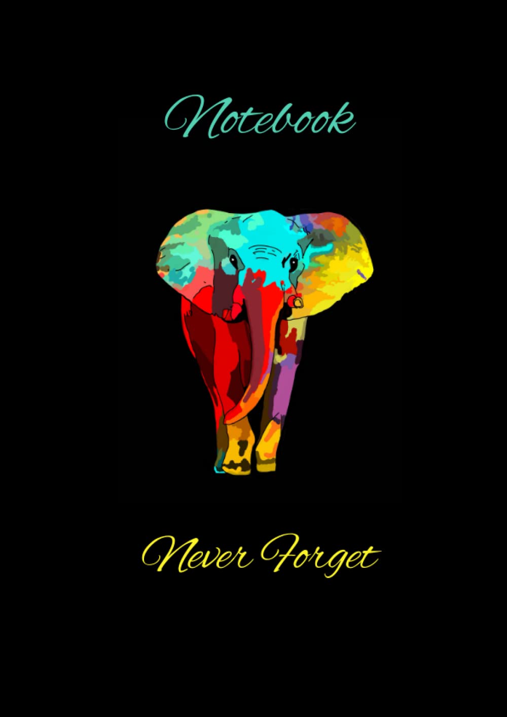 A4 Elephant Notebook 140 pages: Blank lined paper 210mm x 297mm By Elizabeth banks