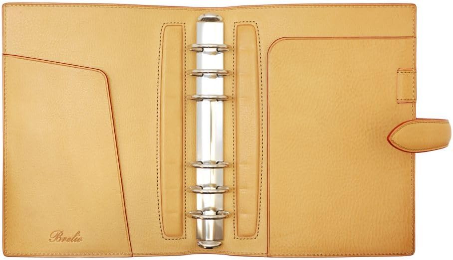 Brairio System Notebook Bible Minerva Box Ring Diameter 1.2 inches (30 mm) Belt Natural 589 40