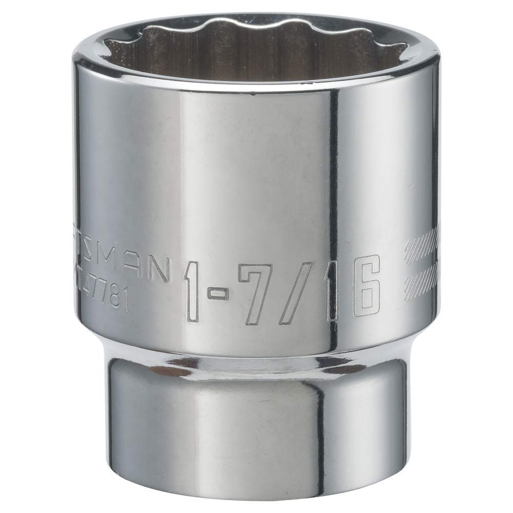 CRAFTSMAN Shallow Socket, SAE, 3/4-Inch Drive, 1-7/16-Inch, 12-Point (CMMT47781)