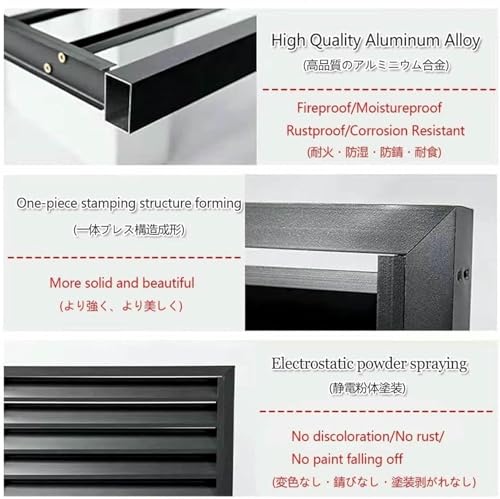 Cadre en aluminium pour climatiseur extérieur | Érable durable