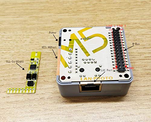 WINGONEER M5Stack LAN Module with W5500 Chip LanProto Ethernet Convert Network Module Microcontroller for Arduino 9-24V to 5V