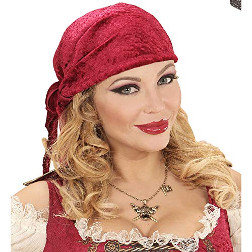 W WIDMANN MILANO Party Fashion 46748 - Halskette mit Piratentotenkopf und gekreuzten Schwertern mit Piratenflagge, Schmuck, Halsband, Pirat, Karneval, Mottoparty – Bild 5