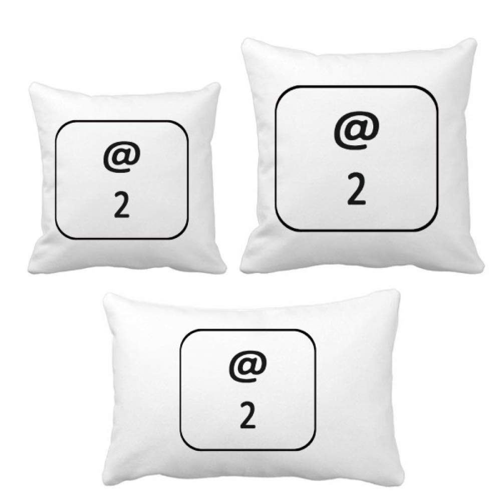 Housse de coussin clavier symbole 2 pour créer un coin lecture moderne dans votre salon