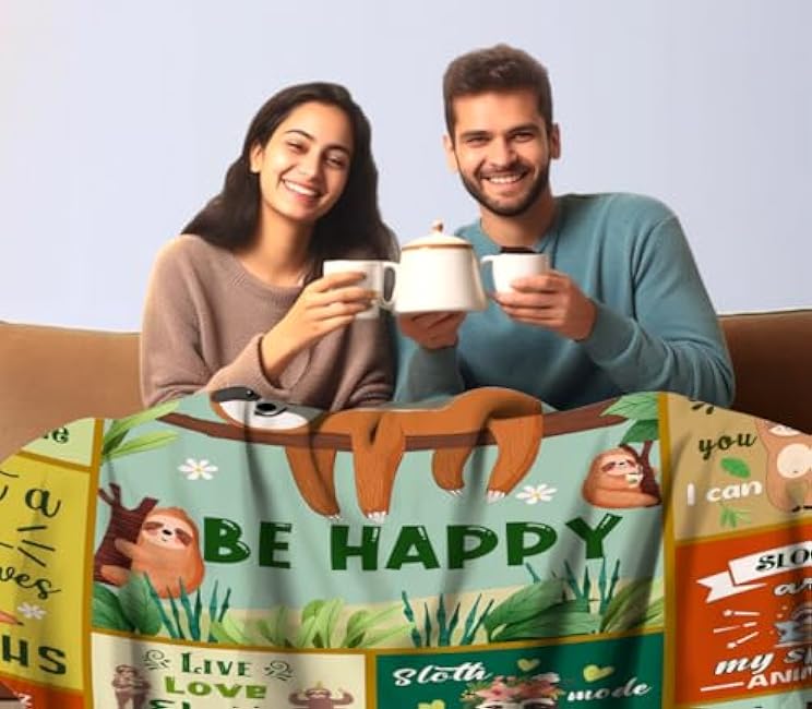 Sloth Blanket Gifts for Women,Cute Sloths Stuff Throw Blankets Best Christmas Birthday Gifts for Animal Lovers Girl Adults Kids 50x40