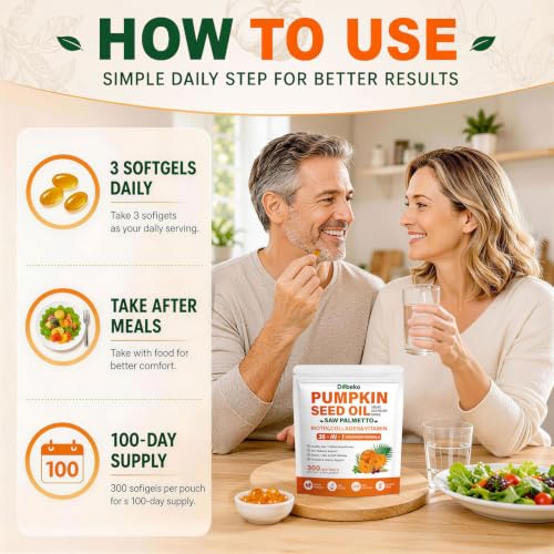 Dobeko Pumpkin Seed Oil Hair Support Capsules