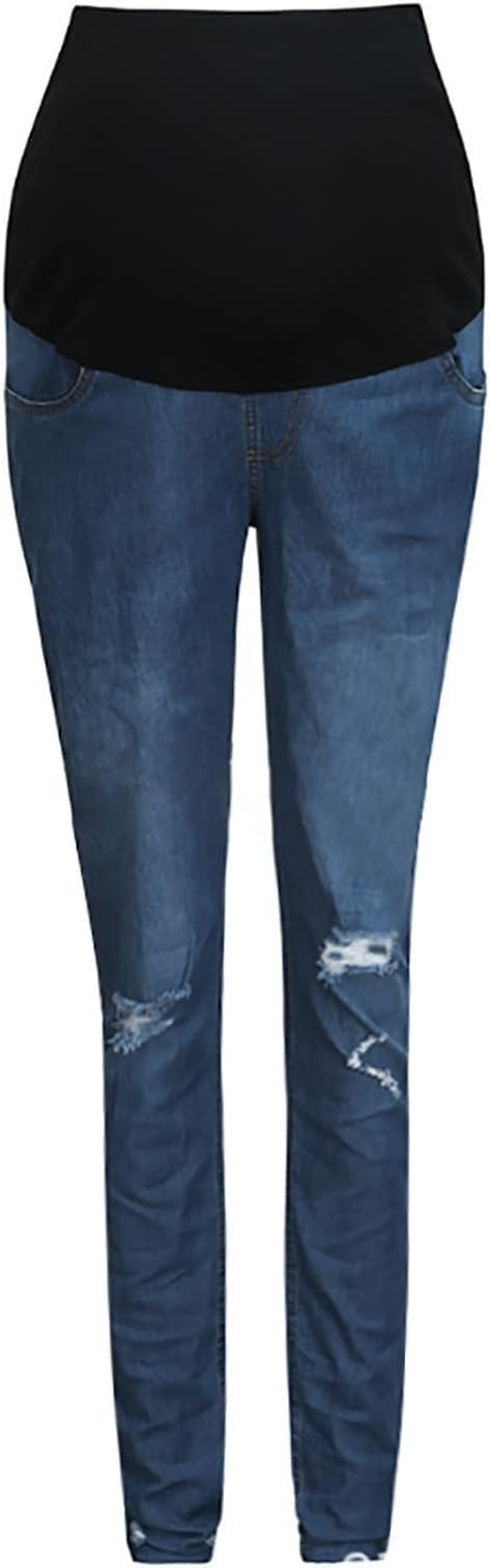 Jean de Grossesse Skinny pour Femmes Enceintes, Pantalon de Grossesse, Pantalon de maternité, Jeans usé, Jeans de maternité, Leggings pour Grossesse