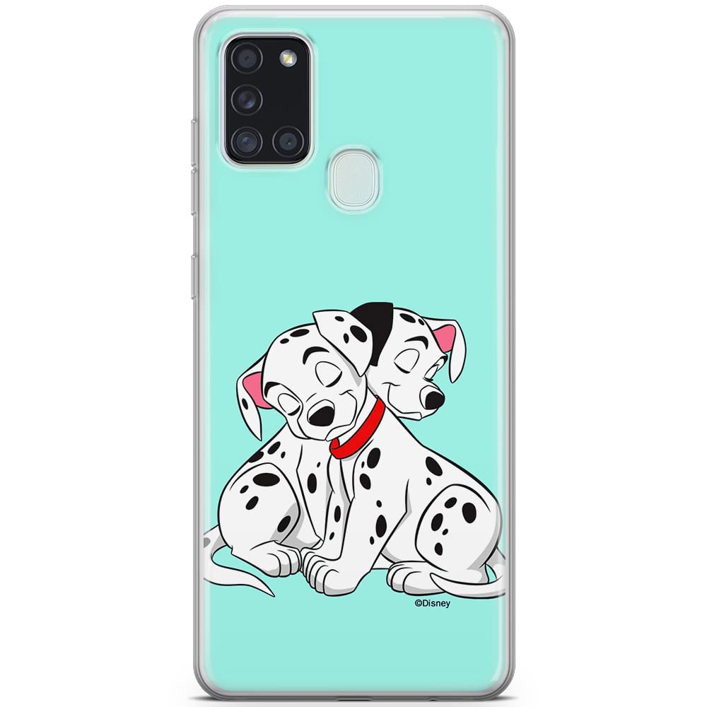 ERT GROUP mobile phone case for Samsung A21s original and officially Licensed Disney pattern Dalmatians 005 optimally adapted to the shape of the mobile phone, case made of TPU
