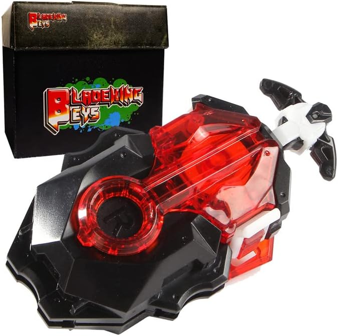 BLADEKING BEYSDB Launcher LR Suitable for Left and Right Spin Layer System Blades with Resilient String (Black+Red)