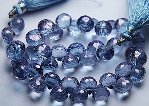 Tanzanite bleue briolettes oignon 8mm pour création bijoux LKBEADS