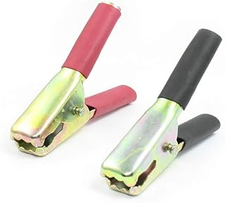 New Lon0167 2 Pcs Red Black Grip Battery Clip Alligator Test Clamp 100A(2 StÃ¼ck Rot Schwarz Grip Clip Alligator 100A