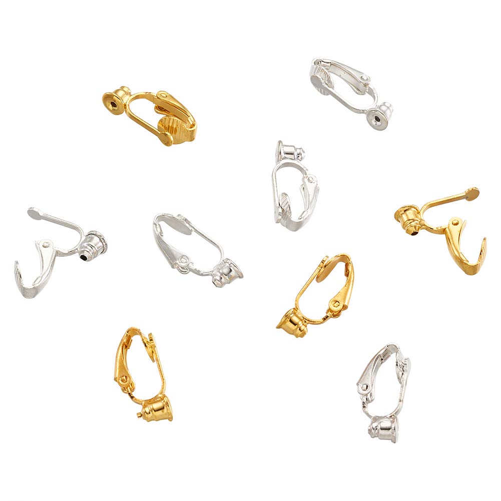 12 Ganci Per Orecchini A Clip SUPERFINDINGS | Ottone Non Forati 20-22mm Per Creazione Gioielli - Foto 9