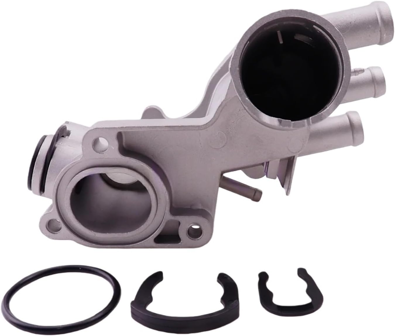 Aluminum Thermostat Housing Coolant Water Outlet Hose fit Compatible For Seat Skoda Ibiza VW Golf Caddy 032121111N 032121111M 032121111Q