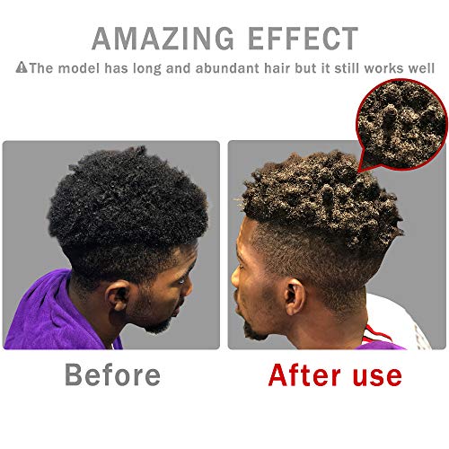 Hallo Big Holes Barber Hair Brush Sponge Dreads Locking Twist Afro Curl Coil Wave Hair Care Tool(1 Pack) #TOP3