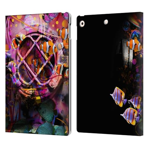 Étui portefeuille iPad 10.2 anti-rayures au motif plongée sous-marine