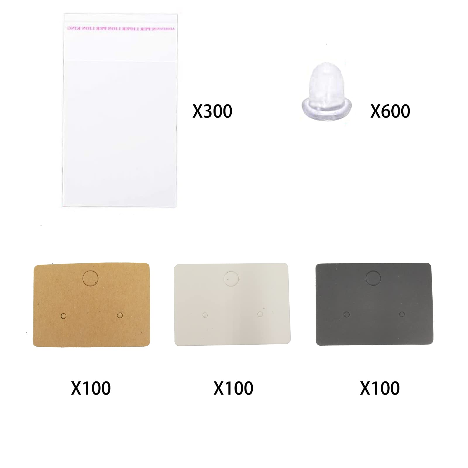 Cartes Collier Bracelet Auto Adhésif DUGYIRS 200 Cartes D'Affichage Bracelet/Collier Brun – Papier 300g Auto-Adhésif Pour Bijoux & Accessoires