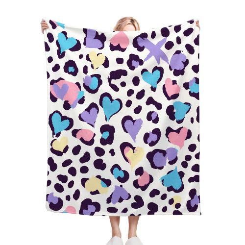 Manta Polar 220 x 240 Estampado de Corazones, Mantas para Cama 105 de Franela Cálida y Cómoda para Niños y Adultos, Mantitas para Sofá Reversible para Cubre Sofa Colchas, Fácil de cuidar_6527a