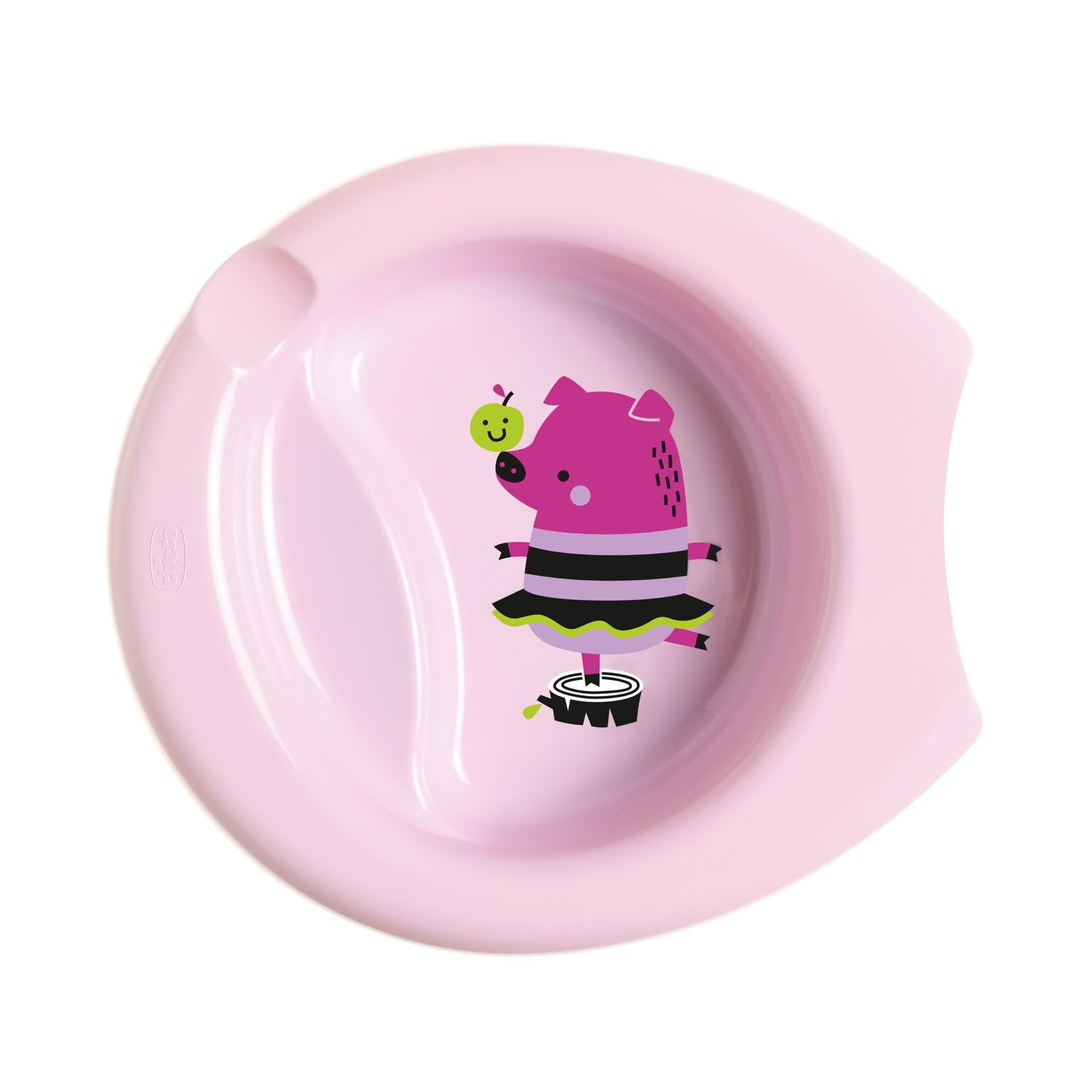 Chicco Set Composto da Tazza Training Cup, Primo Cucchiaio, Piatto Pappa Calda, Facile, Età 6 Mesi +, Rosa, Versione per Bimba