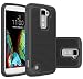 LG K10 Case, LG Premier Case Cover Accessories, OEAGO [Shockproof] [Impact Protection] Hybrid Dual Layer Defender Protective Case Cover for LG K10 / LG Premier - Black