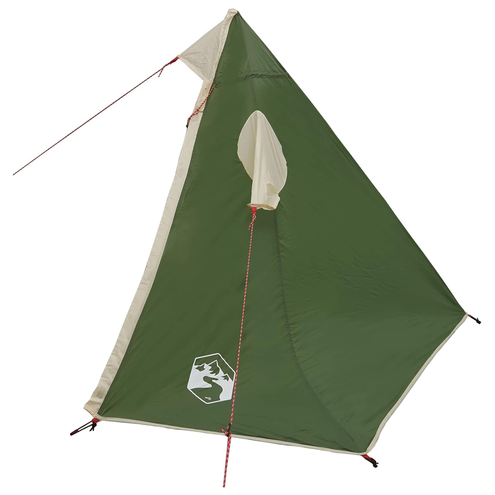 Ponczo przeciwdeszczowe 2 w 1 z kapturem, zielone, 262 x 126 x 130 cm, poliester 185T, powłoka PU, jako narzuta na namiot i ochrona przed warunkami atmosferycznymi, na kemping, wędrówki