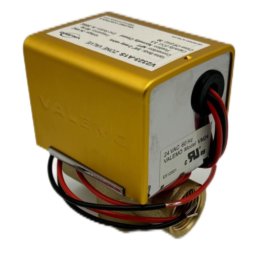V2323-A1S Motorized Zone Valve, 2-way, 3/4" Threaded NPT, Normally Closed, 24 VAC with End Switch