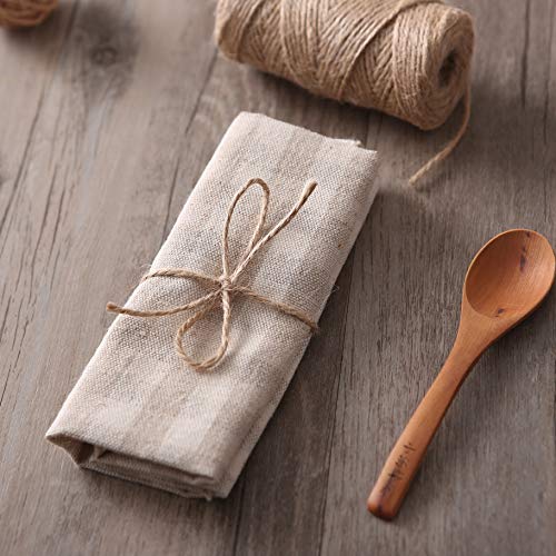 Quotidian 640 Feet (c. 213 Yards) 1/8 inch 3 ply Natural Jute Twine String Rolls for Packing String, Artworks Crafts, Gift Wrapping, Picture Display and Gardening (3mm)
