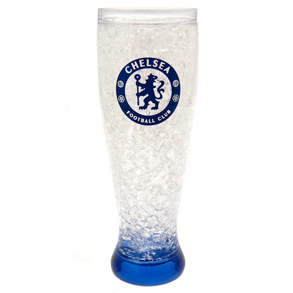Chelsea FC Slim Freezer Tankard (One Size) (Clear/Royal Blue)