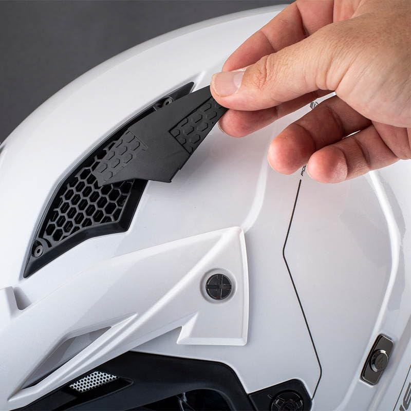 Casco MT District SV Solid Blanco | Casco de Moto Jet Trial | Helmets Unisex Hombre y Mujer