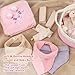 30 Piece Baby Gift Basket – Luxury Curated Baby Girl Gift Basket for Newborn, Premium All-in-One Baby Shower Gift Set, Essentials with Keepsakes for First Moments（Pink）