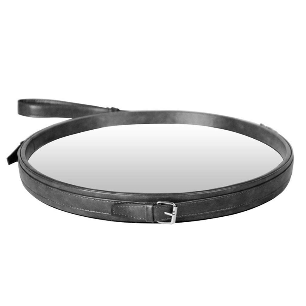 Miroir mural rond noir pour sublimer votre rituel maquillage dans la salle de bain