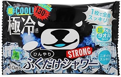 ひんやりふくだけシャワー ストロングミント 10枚入り ときわ商会 冷却用品 Amazon