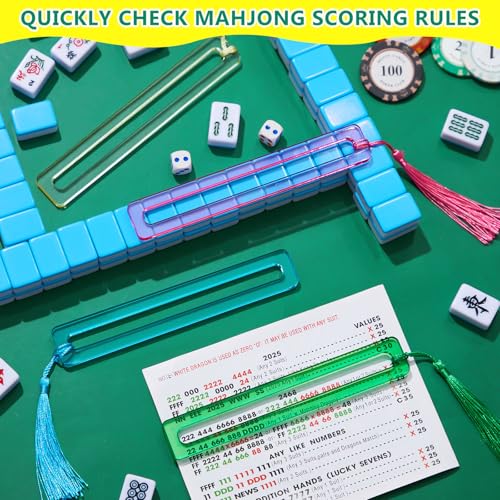 Soulchen 4 Pzs Lector de Líneas Mahjong Acrílico Clásico miniatura 5