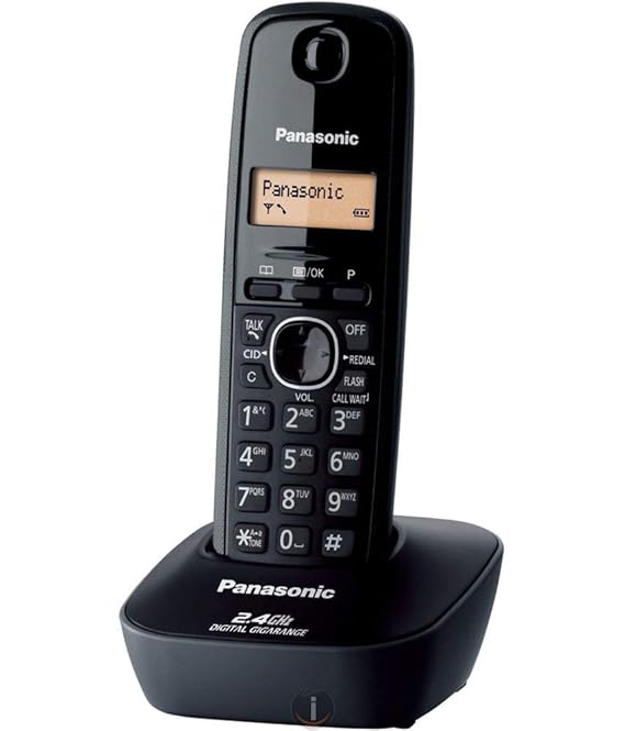 Panasonic 3411 Cordless Landline Phone Black Amazon.in Electronics