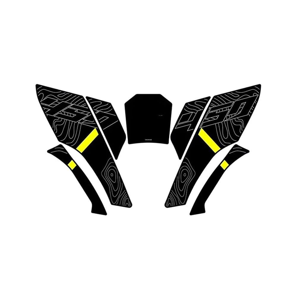 Autocollants de protection réservoir moto 450MT grip latéral 2024
