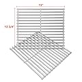 Stainless Steel Cooking Grates for Broil King 9865-54, 9221-64, Broil-Mate 165154, Grill Grid Replacement for Huntington and Sterling Gas Grill Models, 15" Grill Grates Parts Set of 2 Grids