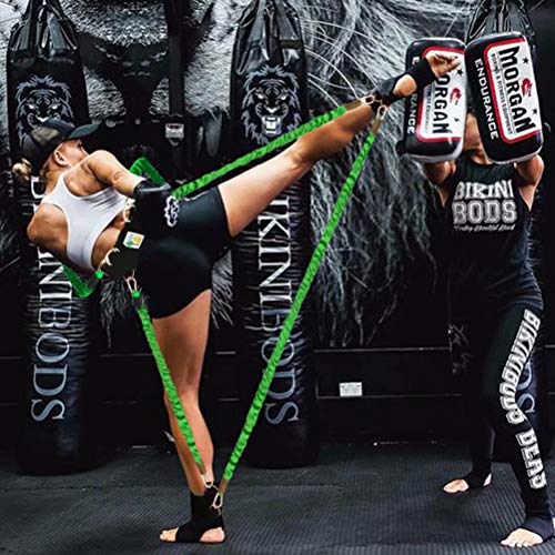 Ynxing Exercise Boxing Resistance Bands Leg Strength Training Home Workout Equipment Bounce, Explosive Power Training For Mma, Bounce,Etc Indoor And Outdoor Fitness Training, Set Of 12, Black #TOP4