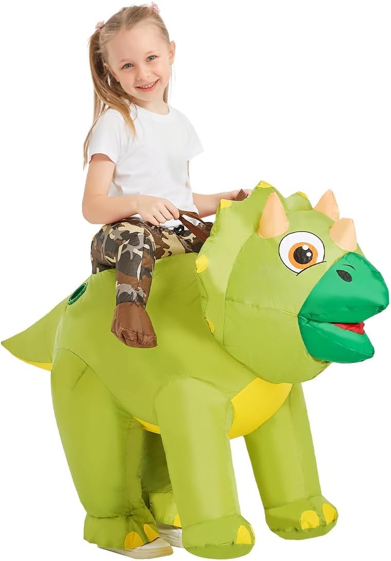 Inflatable Dinosaur Costume Kids Triceratops Costume Halloween Dinosaur Blow up Costumes Kids Dinosaur Costumes Toddler
