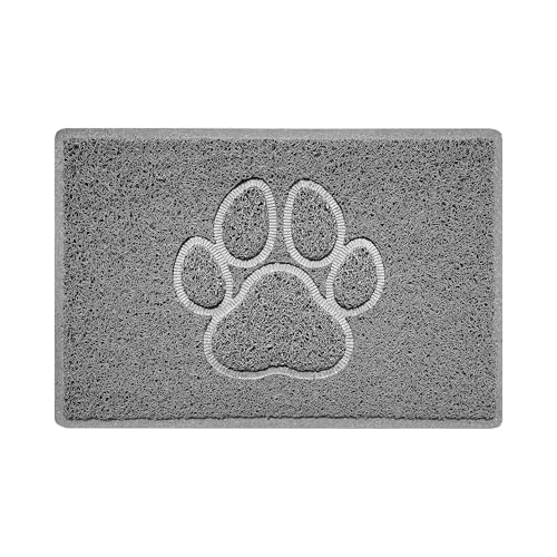 Nicoman Paw Embossed Shape Indoor Outdoor Dirt-Trapper Door Mat...
