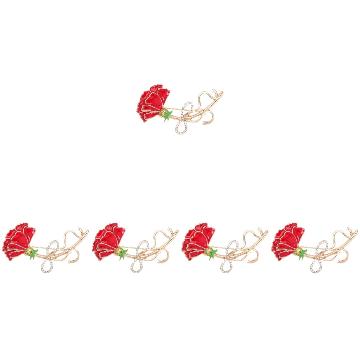 Clip de broche de diamantes de imitación del dia de la aleación premium 8