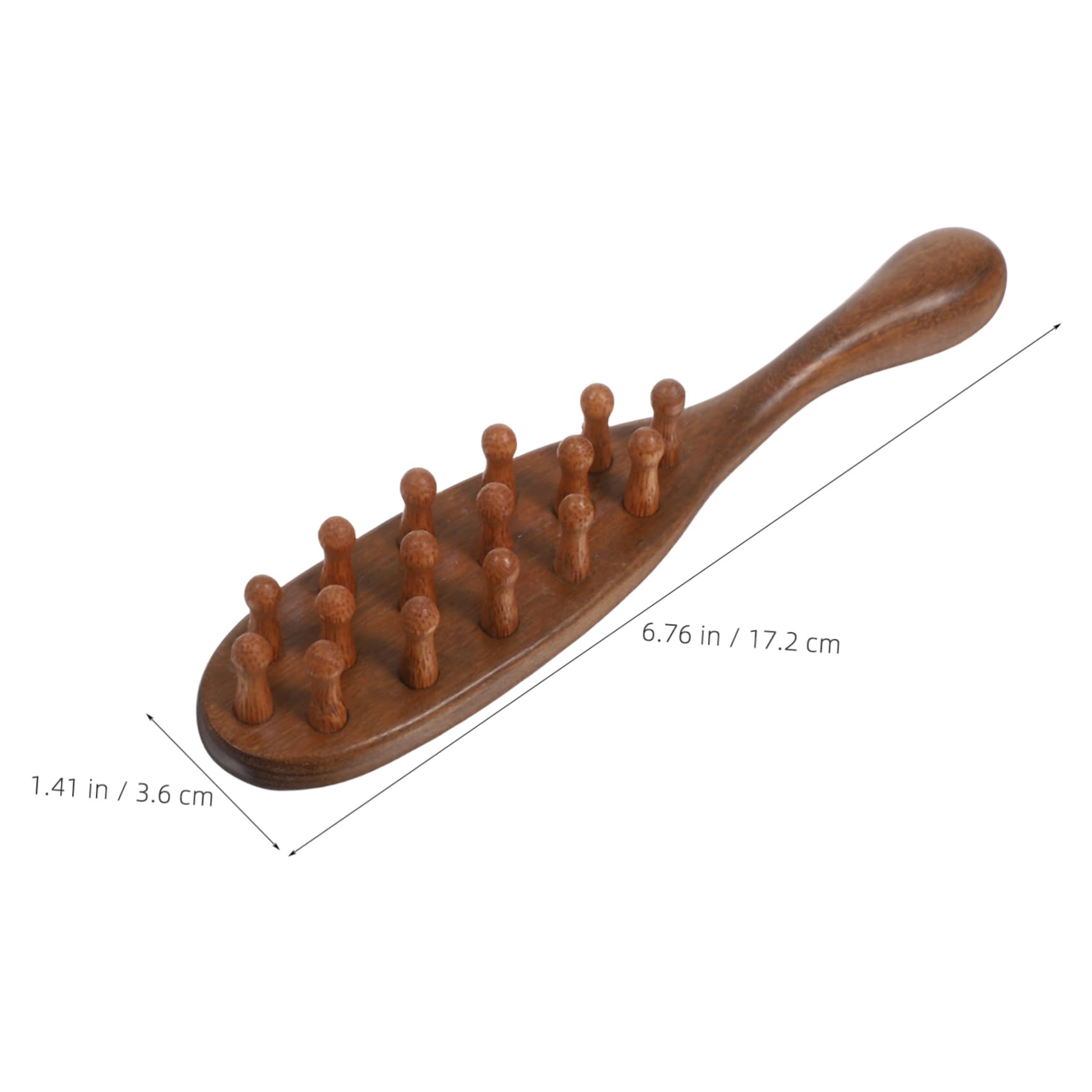 Gogogmee Wooden Scalp Massager Comb Wide Tooth Detangler Brush for Healthy Hair Comfortable Grip for Scalp and Facial Massage Seamless Design for Gentle for Home Use