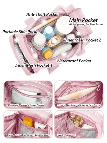 Small Gym Bag Bag With Wet Compartment And Coin Purse Duffel Bags Dance Yoga Workout Bag,Mini Gym Bag For Women (Small Gym Bag - Pink)4