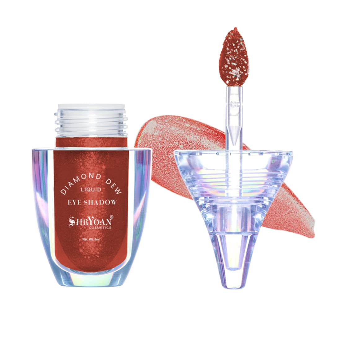 Shryoan Diamond Dew Matte Liquid Eyeshadow | Highly Pigmented Eyeshadow With Radiant Shimmer Finish | Non-Transfer, Instant Dry, Long Wearing Eyeshadow (5ml) (Shade-07)